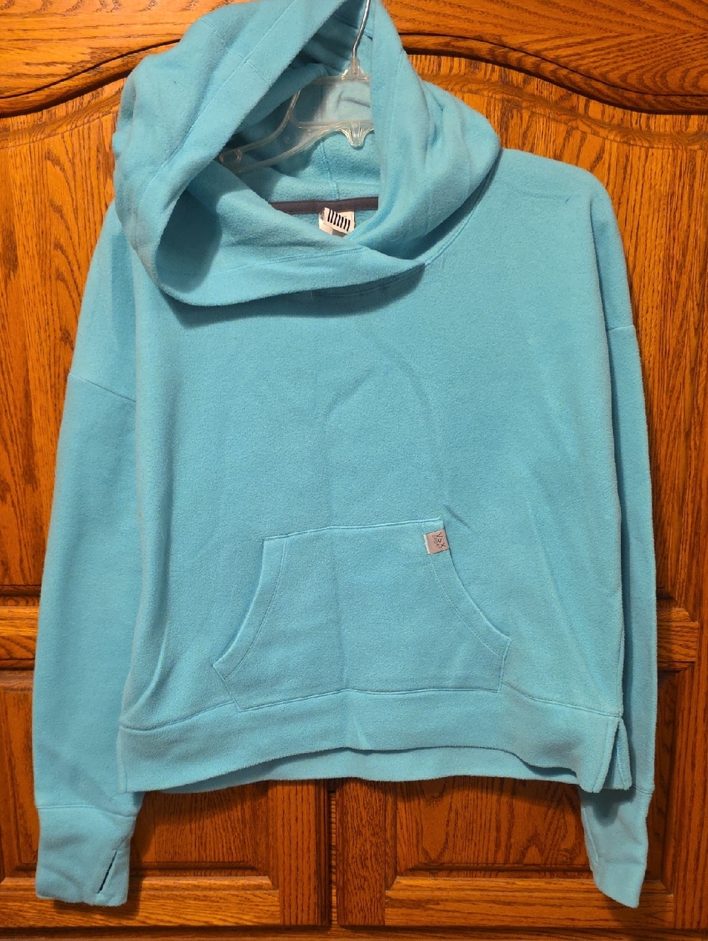 VSX Light Aqua Funnel-Neck Pullover